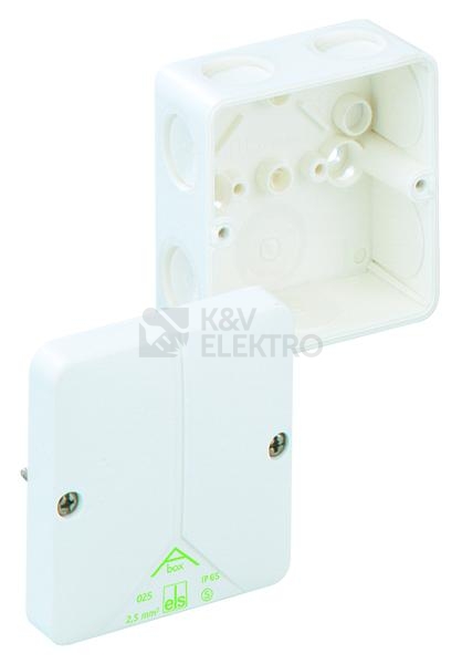 Obrázek produktu  Krabice Spelsberg Abox 025-L/w bílá IP65 80x80x52mm 80260701 0