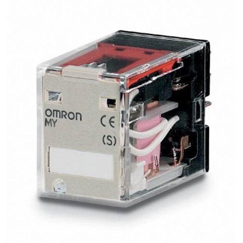 Spínací relé paticové Omron 4P (čtyřřadé) MY4 220/240AC 5A