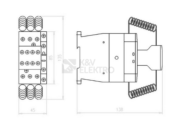 Obrázek produktu KOMP. STYKAC DILK20-11 400V50HZ,440V60HZ 1
