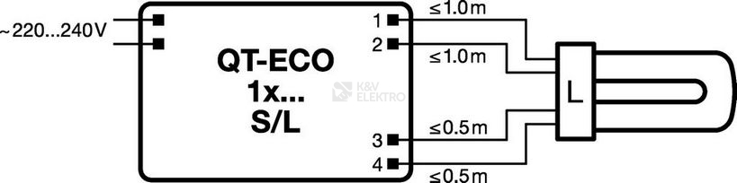 Obrázek produktu Elektronický předřadník OSRAM QT-ECO 1X18-24W/220-240 S 2