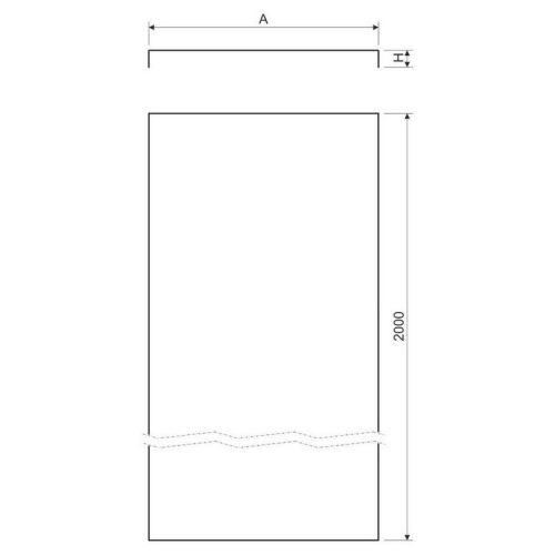 Víko žlabu KOPOS Mars V 50 S 2m