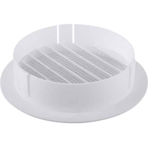 Mřížka MP4804WH-S/K pro otvor 100mm bílá se síťkou