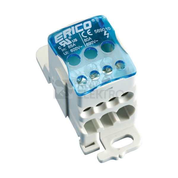 Obrázek produktu Rozvodný blok jednopólový ERICO ERIFLEX UD 80A 569010 0