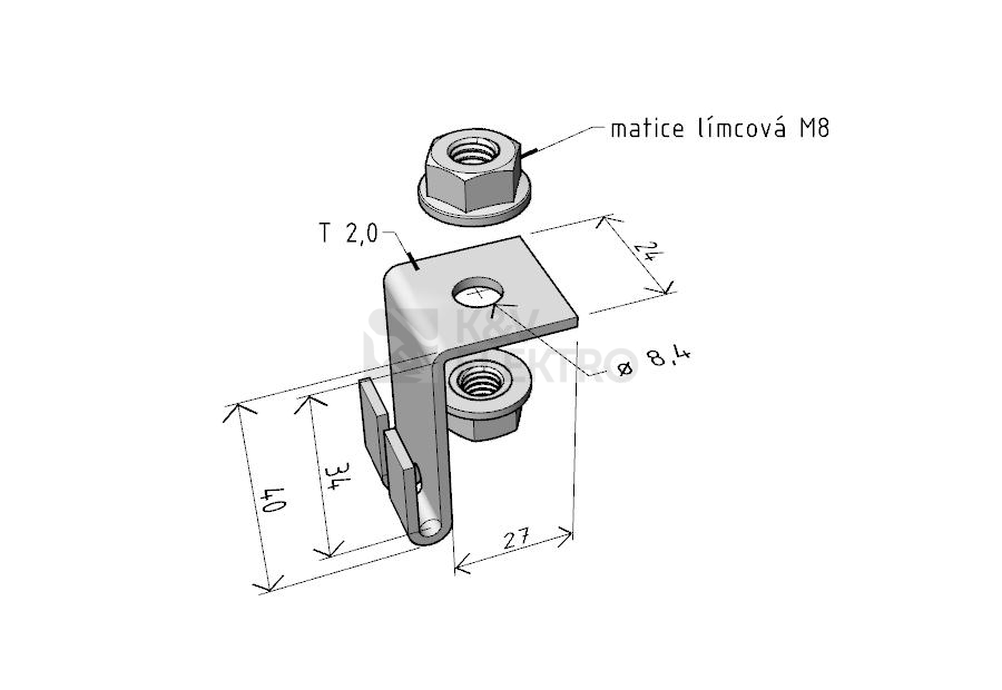 Obrázek produktu DRZAK DZM 6 ZZ-M1+M2 1