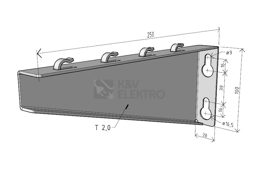 Obrázek produktu Nosník Arkys Merkur 2 NZM 250 ŽZ ARK-225025 1