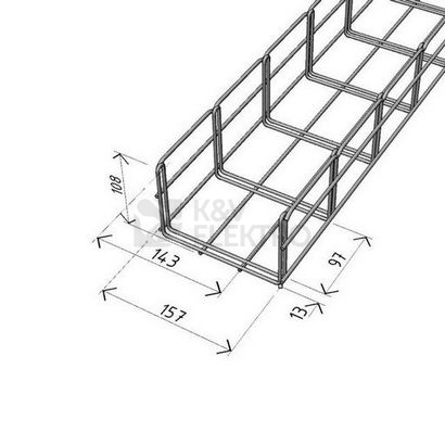 Obrázek produktu Kabelový žlab Arkys Merkur 2 150x100mm GZ 2m ARK-211220 1