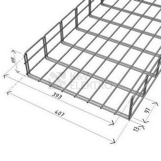 Obrázek produktu Kabelový žlab Arkys Merkur 2 400x100mm GZ 2m ARK-211260 1