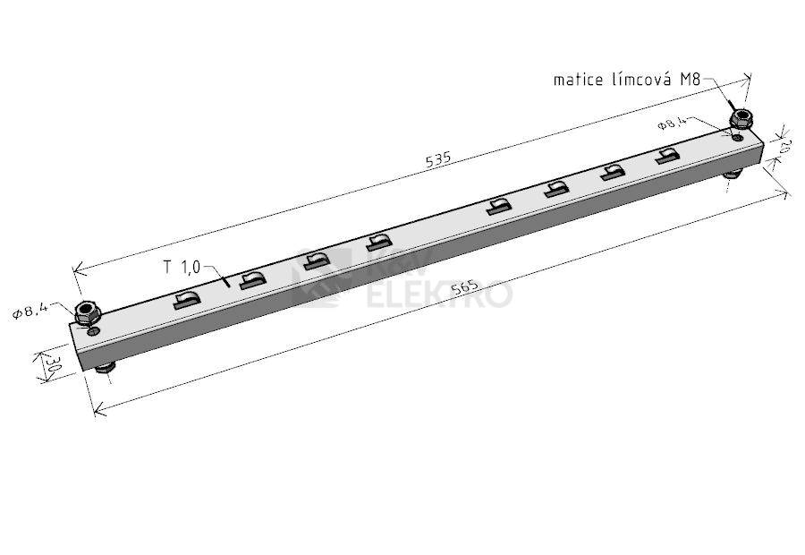 Obrázek produktu Podpěra žlabu Arkys Merkur 2 PZM 500 GZ ARK-216050 1