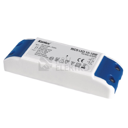 Transformátor elektronický Kanlux RICO LED 10-18W 07302
