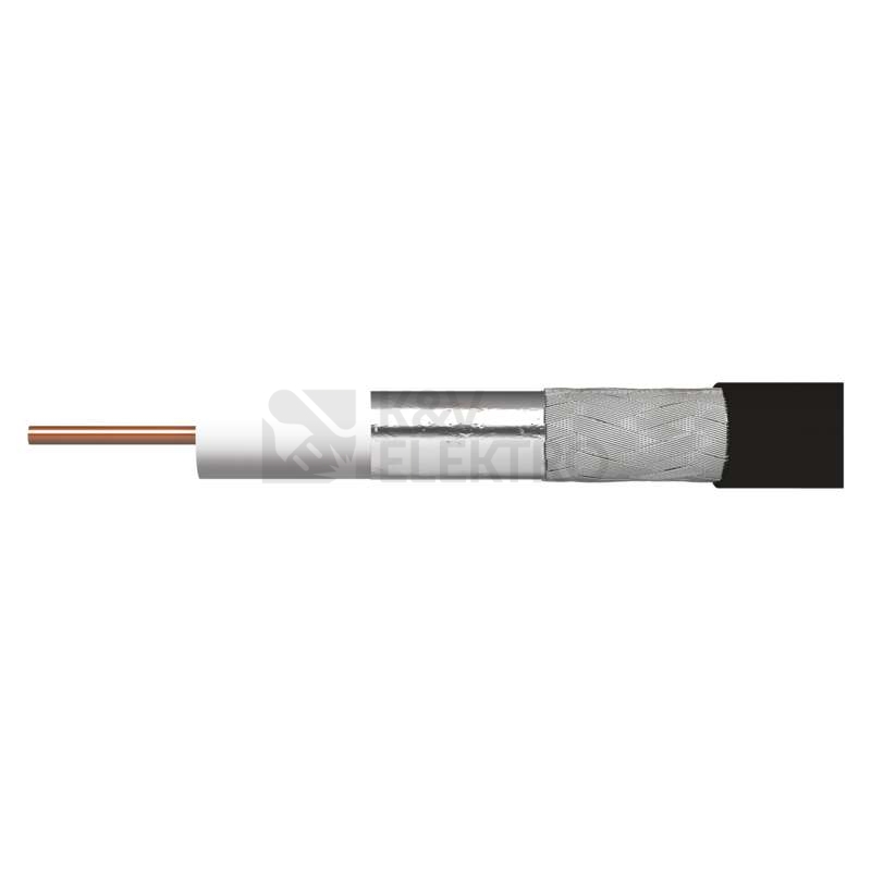 Obrázek produktu Koaxiální kabel venkovní CB113UV EMOS S5266 černý 0