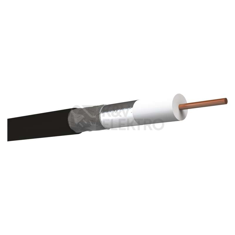 Obrázek produktu Koaxiální kabel venkovní CB113UV EMOS S5266 černý 2