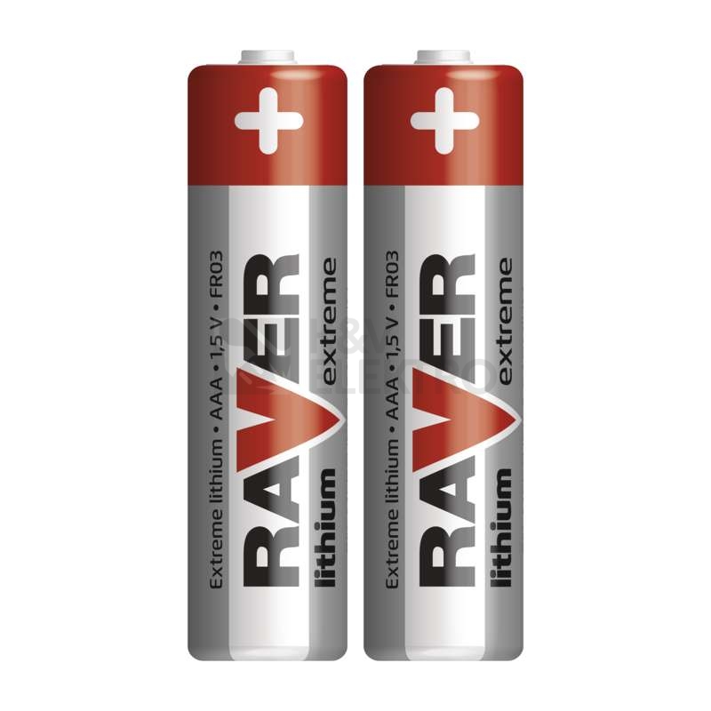 Obrázek produktu Mikrotužkové baterie AAA RAVER FR03 lithiové (blistr 2ks) 1