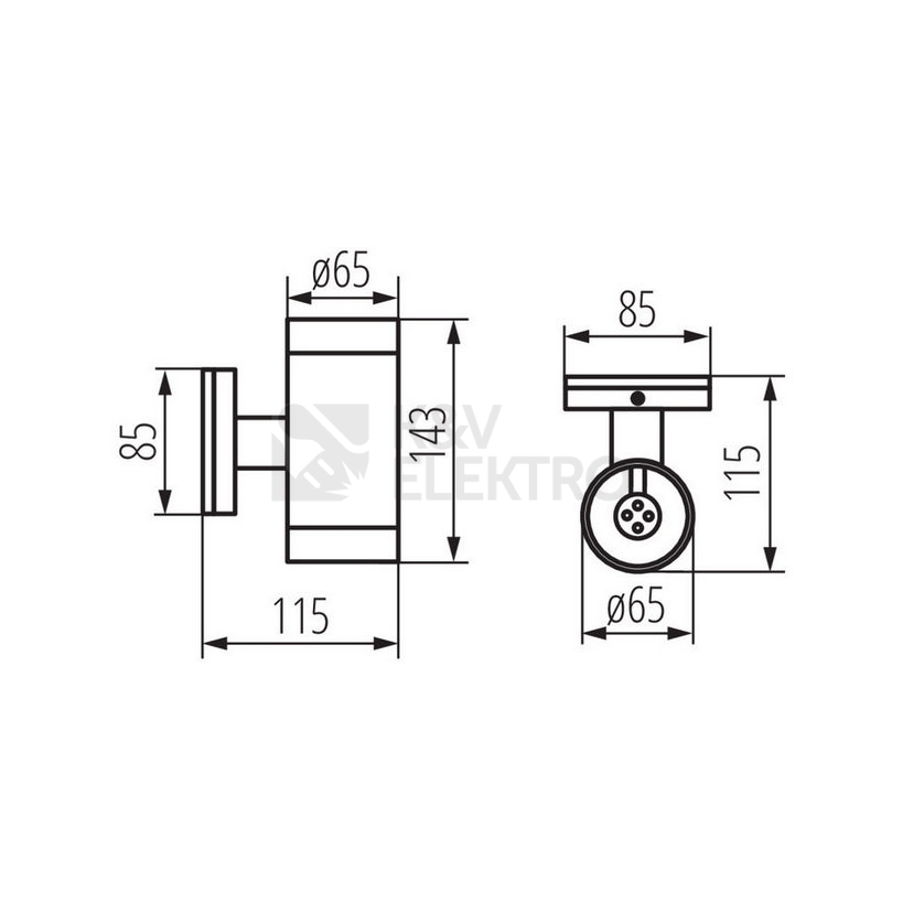 Obrázek produktu Svítidlo Kanlux BART EL-235 GU10 2X35W IP56 07080 2