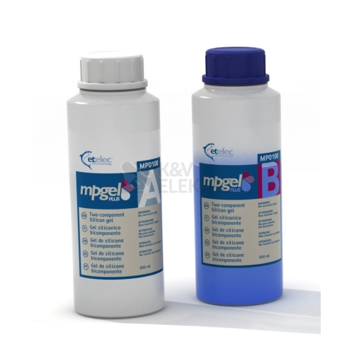 Gel dvousložkový MPGEL-100 zalévací (1 litr - 2x láhev 0,5l)