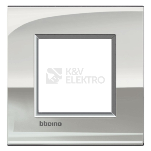 Bticino Living.Light rámeček AIR 2 moduly palladium LNE4802PL