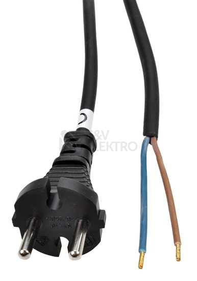 Obrázek produktu Flexošňůra 15m 862071-1-53/15 2x0,75 H05VV-F černá přímá 0