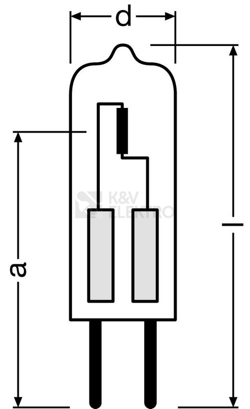 Obrázek produktu  Halogenová žárovka do trouby OSRAM HALOSTAR OVEN 64428 20W 12V G4 2