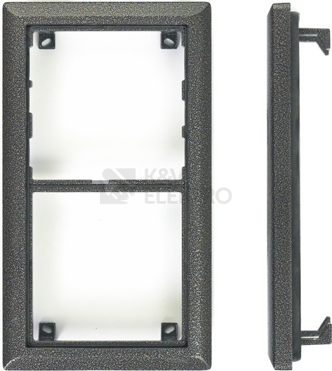 Obrázek produktu  Montážní rámeček TESLA KARAT 2moduly 4FF 127 12.2 (antika stříbrná) 0