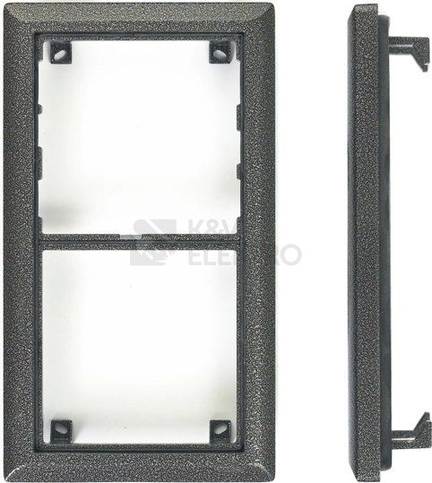 Obrázek produktu Montážní rámeček TESLA KARAT 2moduly 4FF 127 12.2 (antika stříbrná) 0