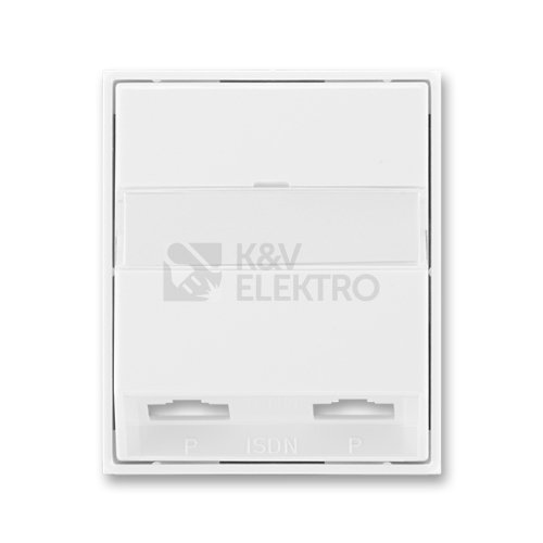 ABB Element,Time kryt zásuvky ISDN bílá/bílá 5013E-A00252 03