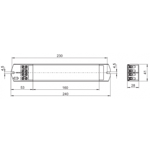 Elektromagnetický tranformátor Vossloh-Schwabe 60-105W 12VAC STr 105/12.311