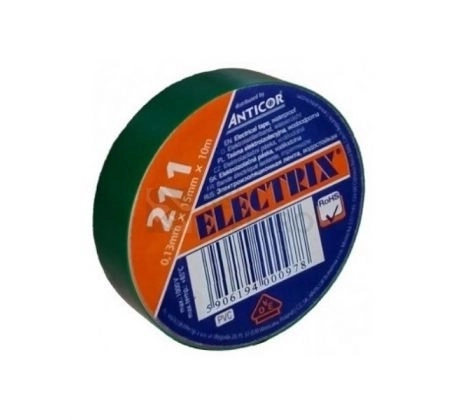 Obrázek produktu Izolační páska Anticor Electric 211 15mm x 10m zelená 0