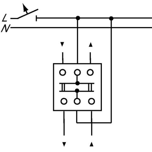 ABB žaluziové tlačítko otočné č.1/0+1/0 1101-0-0559 (2722 U) 2CKA001101A0559 s blokováním (obrázek 4)