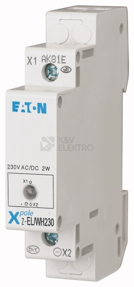 Obrázek produktu Světelné návěstí bílá 230V AC/DC EATON Z-EL/WH230 107494 0