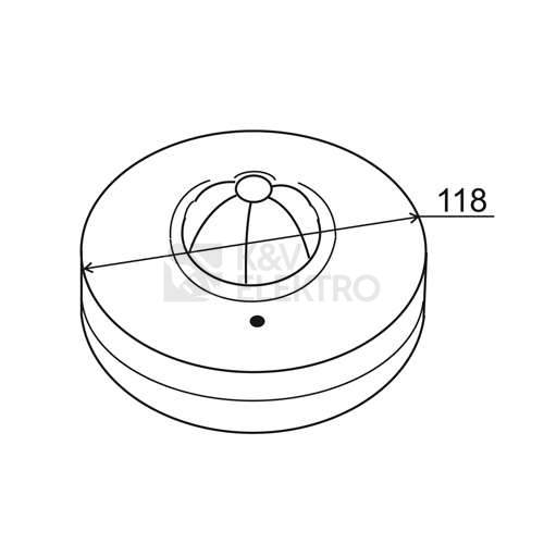 Pohybové čidlo ELEKTROBOCK LX28B stropní 360°