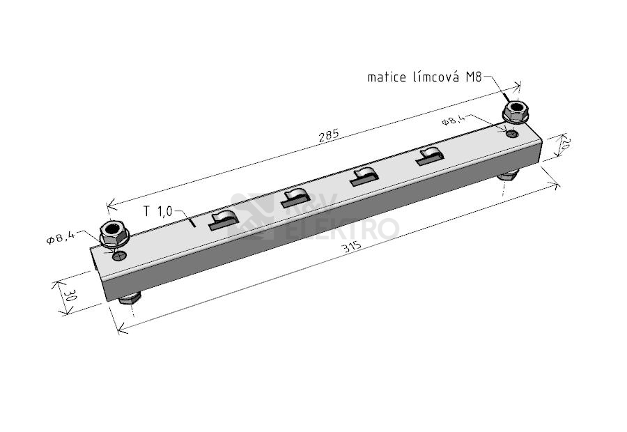 Obrázek produktu Podpěra žlabu Arkys Merkur 2 PZM 250 GZ ARK-216025 1