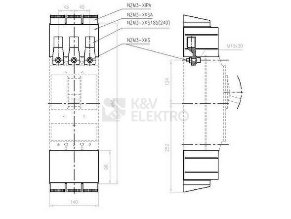 Obrázek produktu EATON SVORKA NZM3-XKSA 1