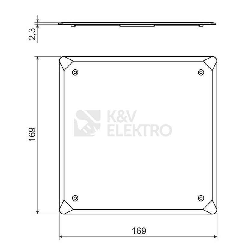 Obrázek produktu Víčko KOPOS V 125/1 HB bílá 1