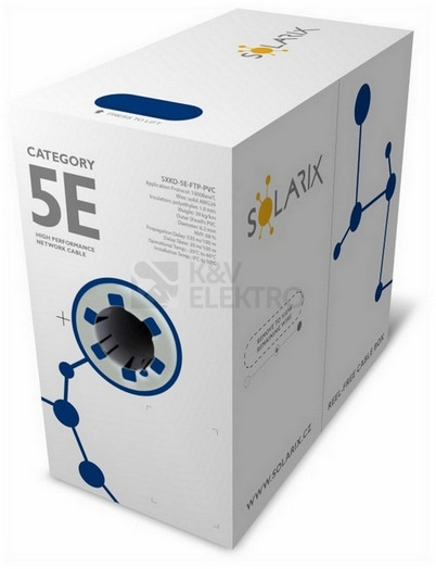 Obrázek produktu  FTP kabel Solarix SXKD-5E-FTP-PVC (box 305m) 1