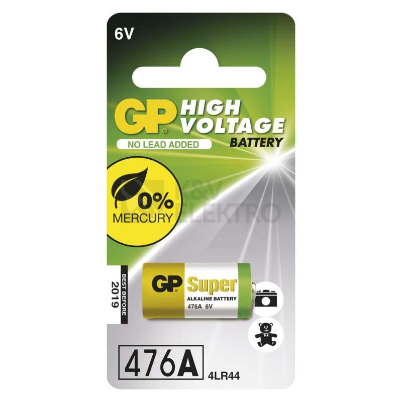 Obrázek produktu Baterie GP 476AF 4LR44 speciální alkalická 1ks 1021047612 blistr 0