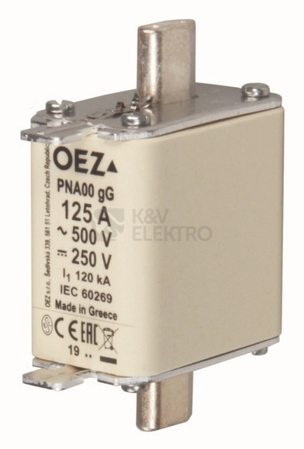 Obrázek produktu Nožová pojistka OEZ PNA00 125A gG 0
