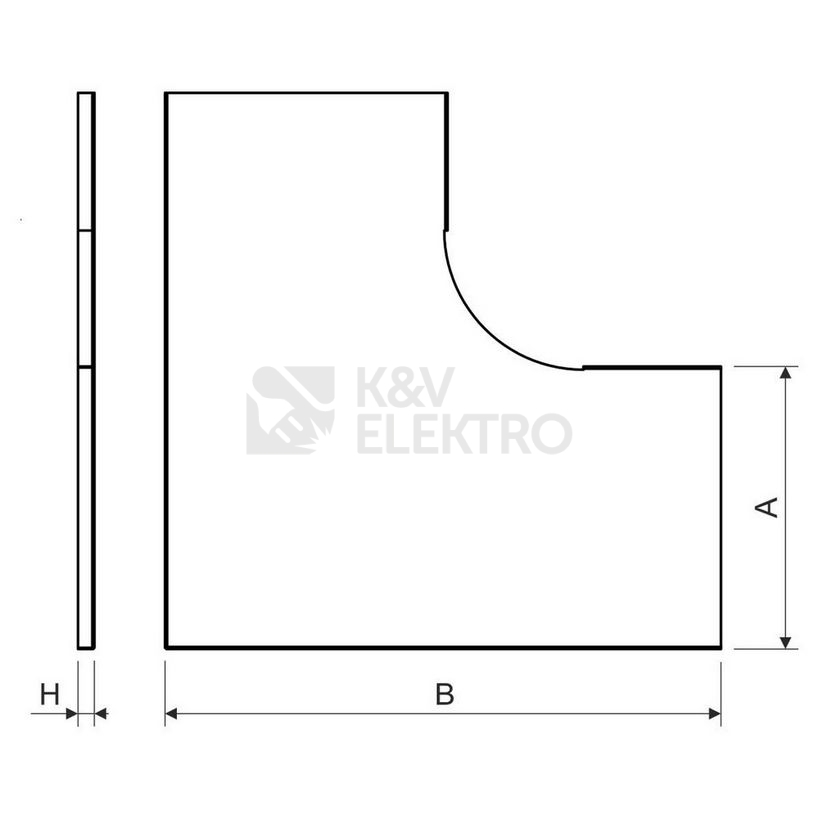 Obrázek produktu VIKO OBLOUKU 90° VO 90X50 S 3