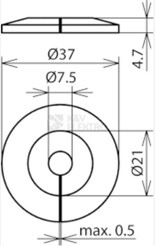 Podložka proti zatékání vody Dehn AS 37 5 B7.5 UVS K GR 276006