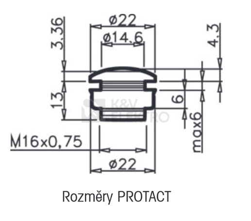 Obrázek produktu Zvonkové tlačítko Grothe Protact 62000 150 VA IP54 2