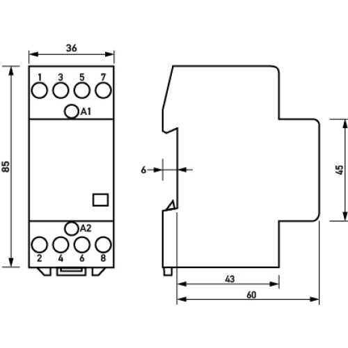 Instalační stykač Doepke HS25-40 25A/230V 4NO 09980408
