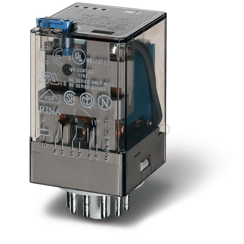 Obrázek produktu Spínací relé paticové Finder 3P/10A 24VDC 60.13.9.024.0020 0
