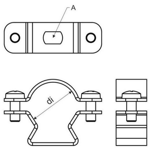 Příchytka pro trubku KOPOS OMEGA 5232 ZNM S 32mm