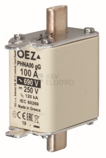 Obrázek produktu POJISTKA PHNA00 100A gG OEZ 0