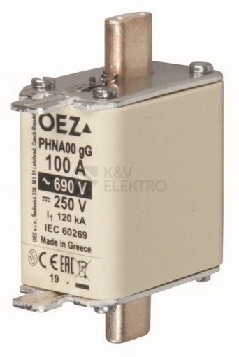 Obrázek produktu POJISTKA PHNA00 100A gG OEZ 0