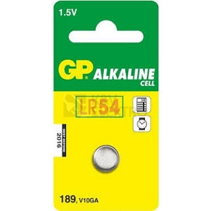 Obrázek produktu Knoflíková baterie GP LR54 AG10 189 alkalická 1ks 1041018911 blistr 0