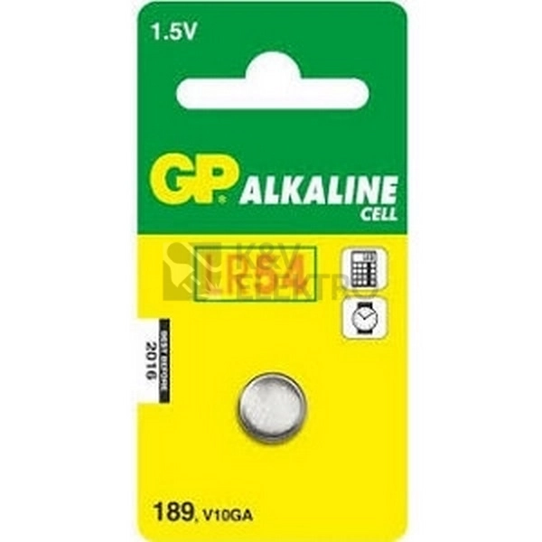 Obrázek produktu Knoflíková baterie GP LR54 AG10 189 alkalická 1ks 1041018911 blistr 0