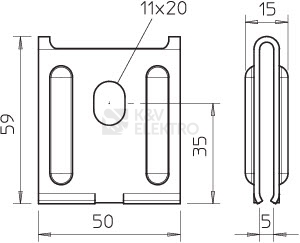 Obrázek produktu Nástěnné upevnění OBO K 12 1818 FS 6437109 1
