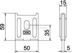 Obrázek produktu Nástěnné upevnění OBO K 12 1818 FS 6437109 2