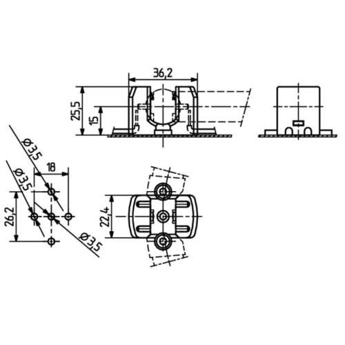 Patice zářivková 2GX13 BJB 26.732.8201.50