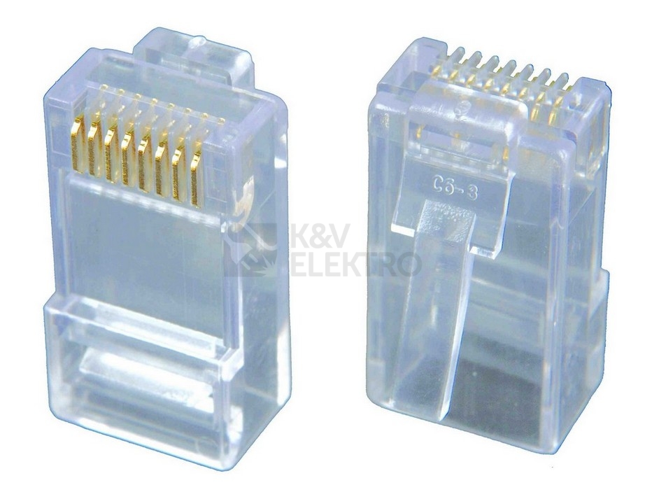 Obrázek produktu Konektor Solarix KRJ45/5SLD RJ45 8p8c Cat.5E UTP 0
