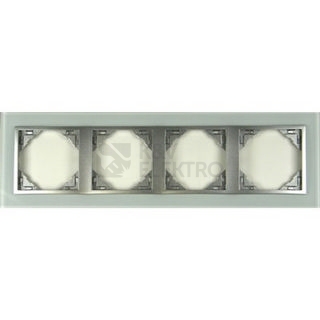 Obrázek produktu Efapel LOGUS 90 čtyřrámeček sklo/hliníková 90940 TCA 0